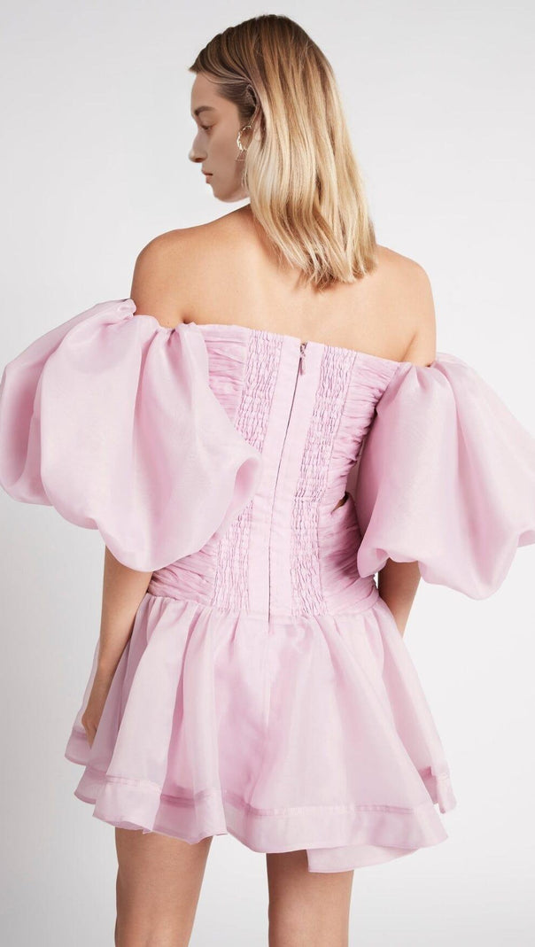 AIIZIE BUBBLE SLEEVE MINI DRESS - product image
