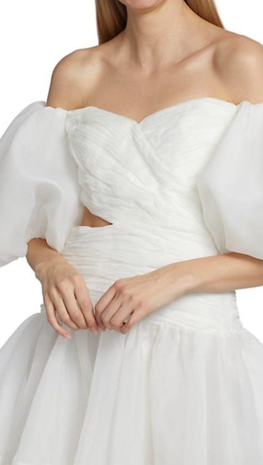 BUBBLE SLEEVE MINI DRESS