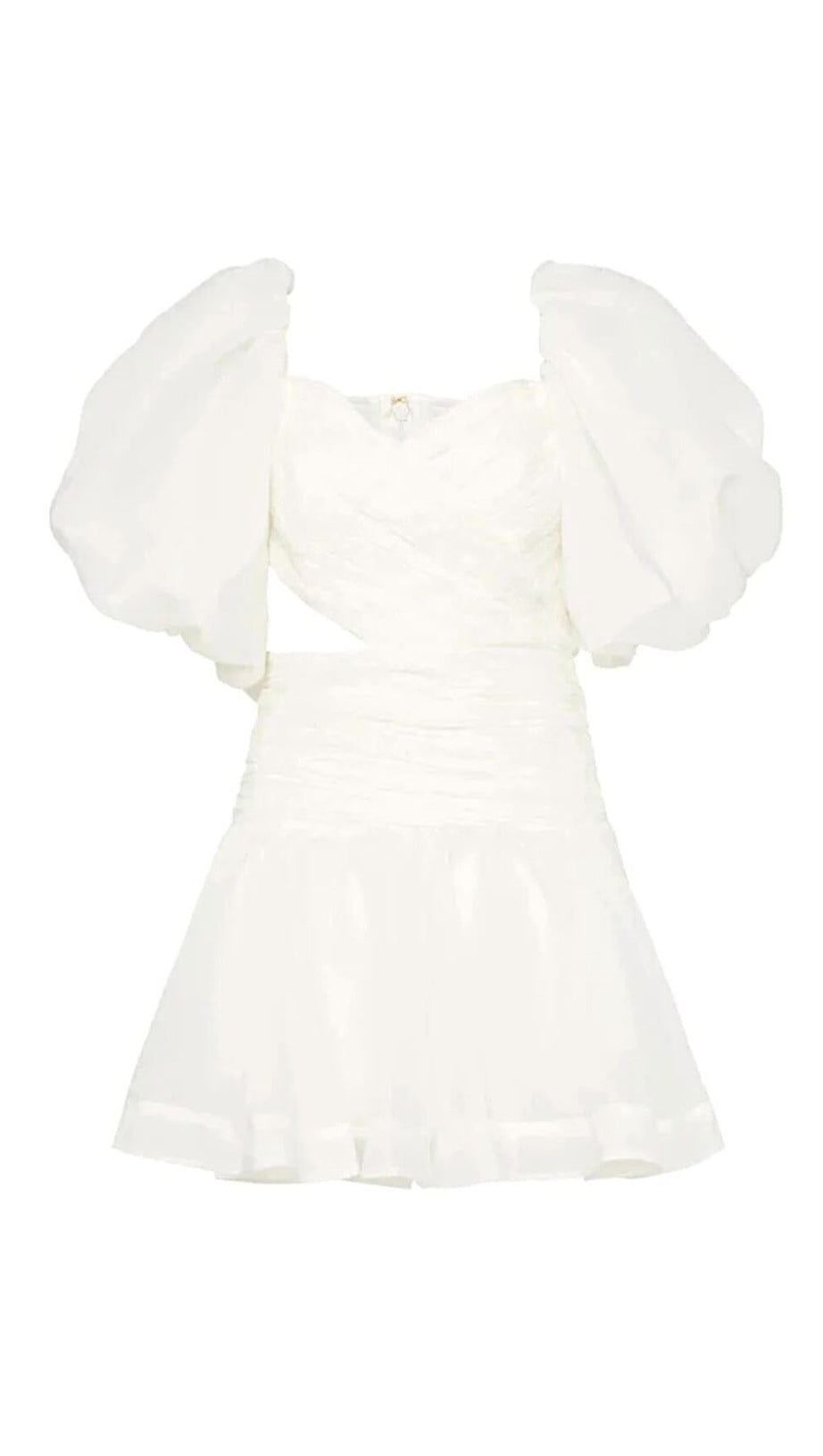 BUBBLE SLEEVE MINI DRESS