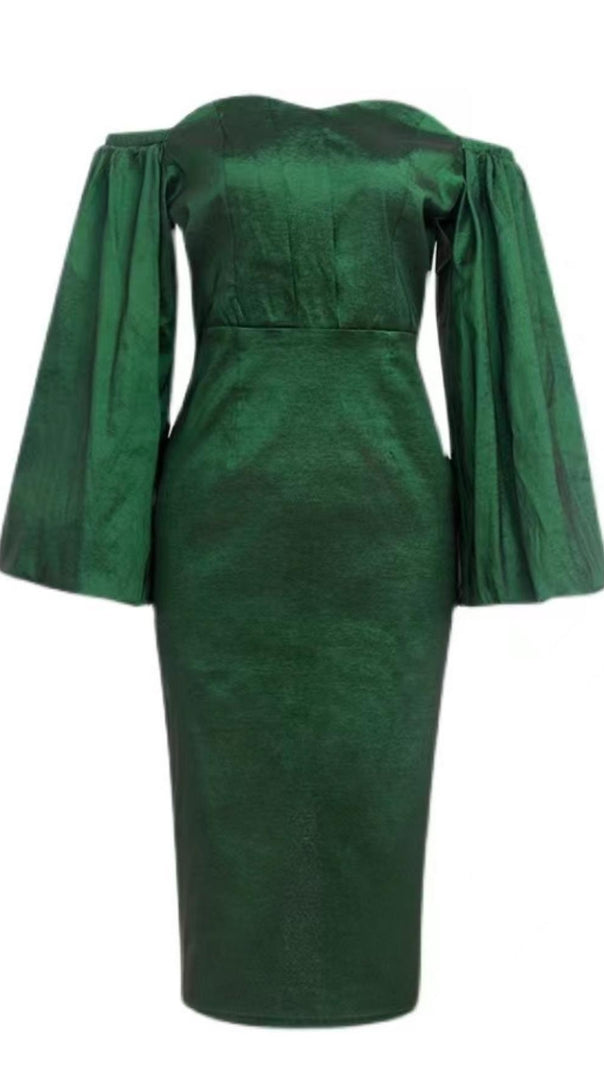 AIIZIE STRAPLESS LONG SLEEVE IN GREEN - product image
