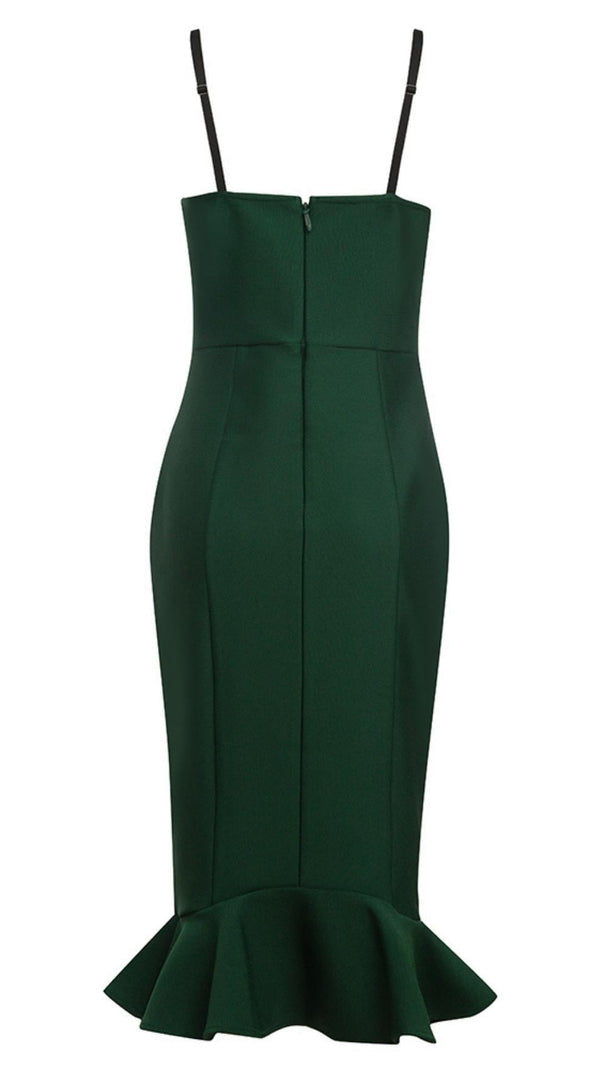 AIIZIE BANDAGE MAXI DRESS IN GREEN - product image