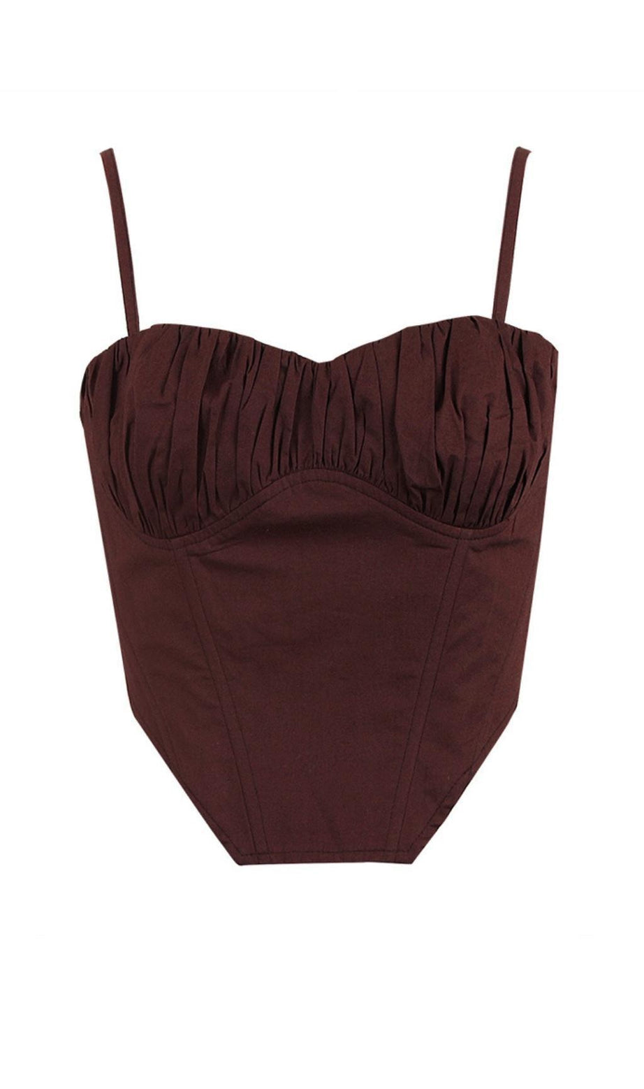 TOP IN MARRONE