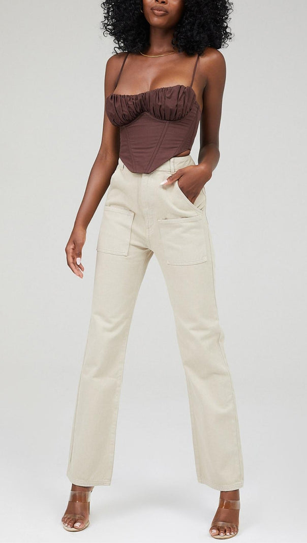 AIIZIE TOPS IN BROWN - product image