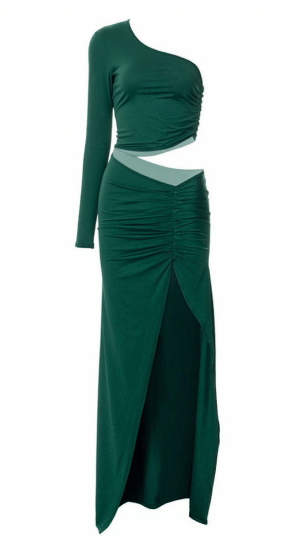 AIIZIE ABRA ONE SHOULDER CUTOUT MAXI DRESS - product image
