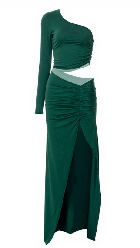 Abra – Maxikleid mit One-Shoulder-Ausschnitt