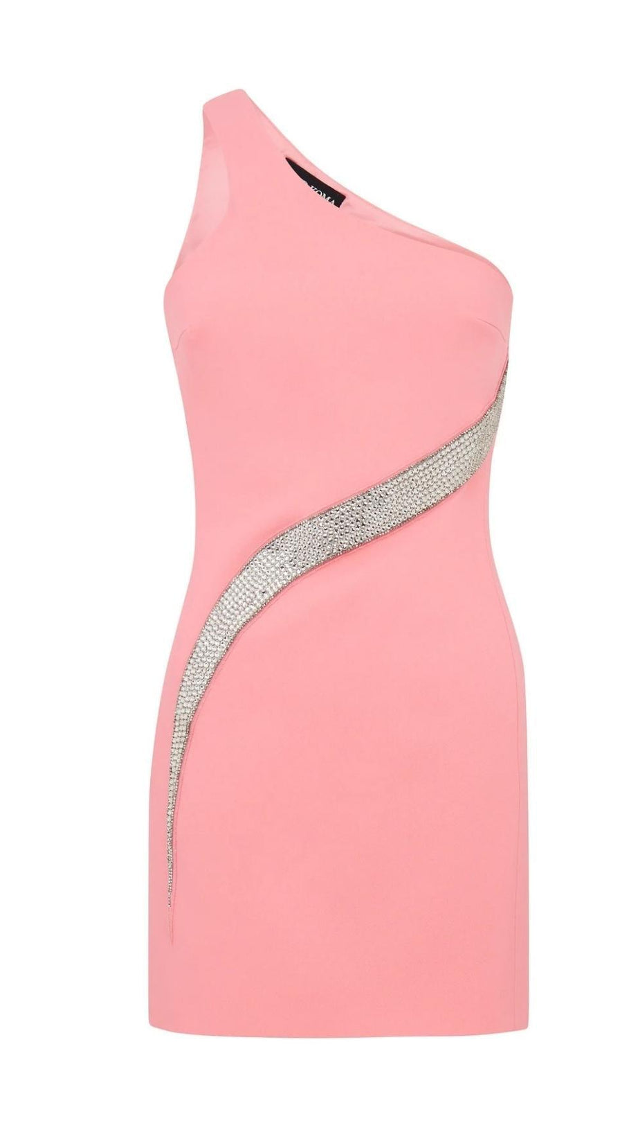 ONE SHOULDER MINI DRESS IN BLACK