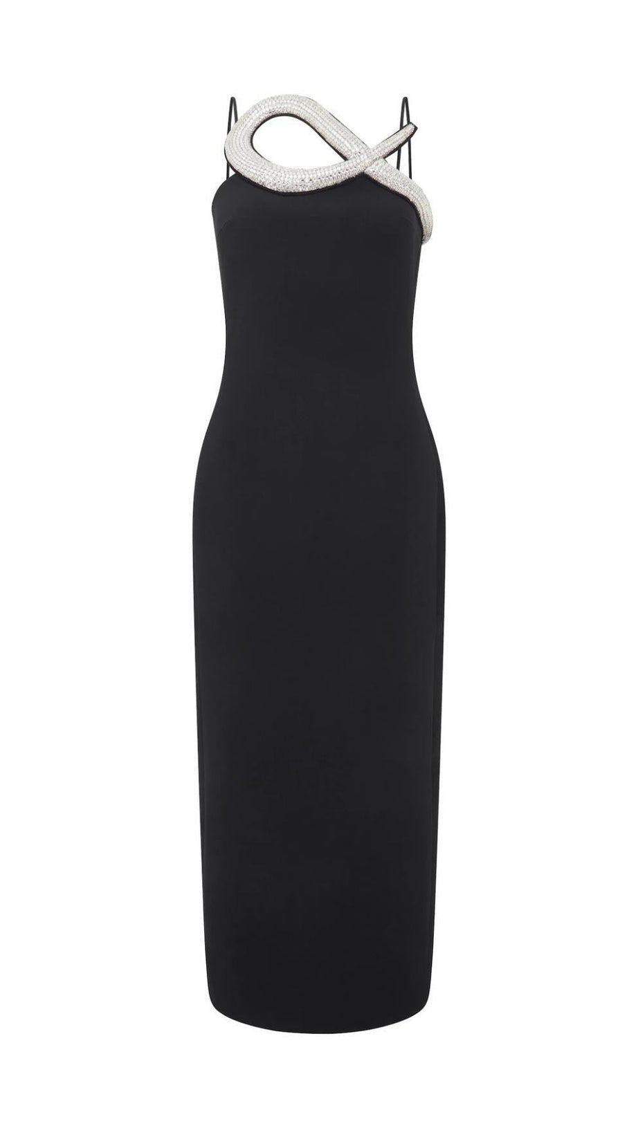 DIAMOND MIDIKLEID IN SCHWARZ