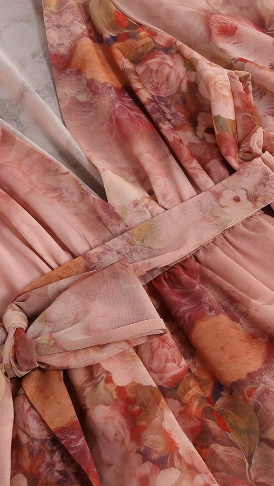 PRINTED MINI DRESS IN PINK