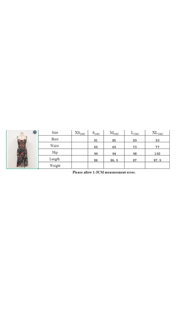 AIIZIE LACE PRINTED MIDI DRESS IN BLACK - product image