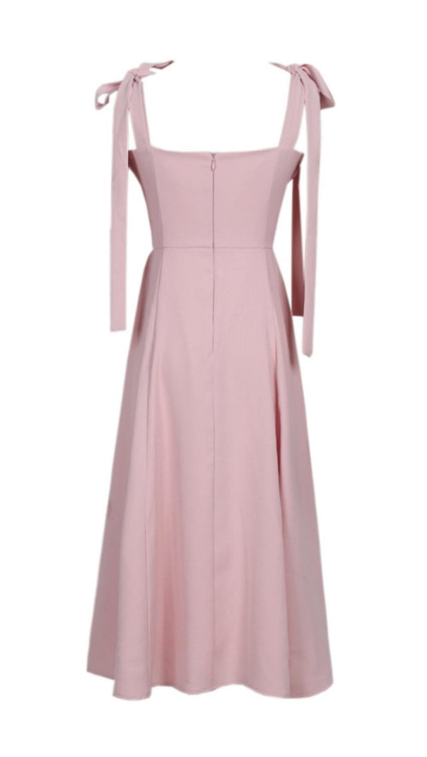 Split Maxi Dress in Brown