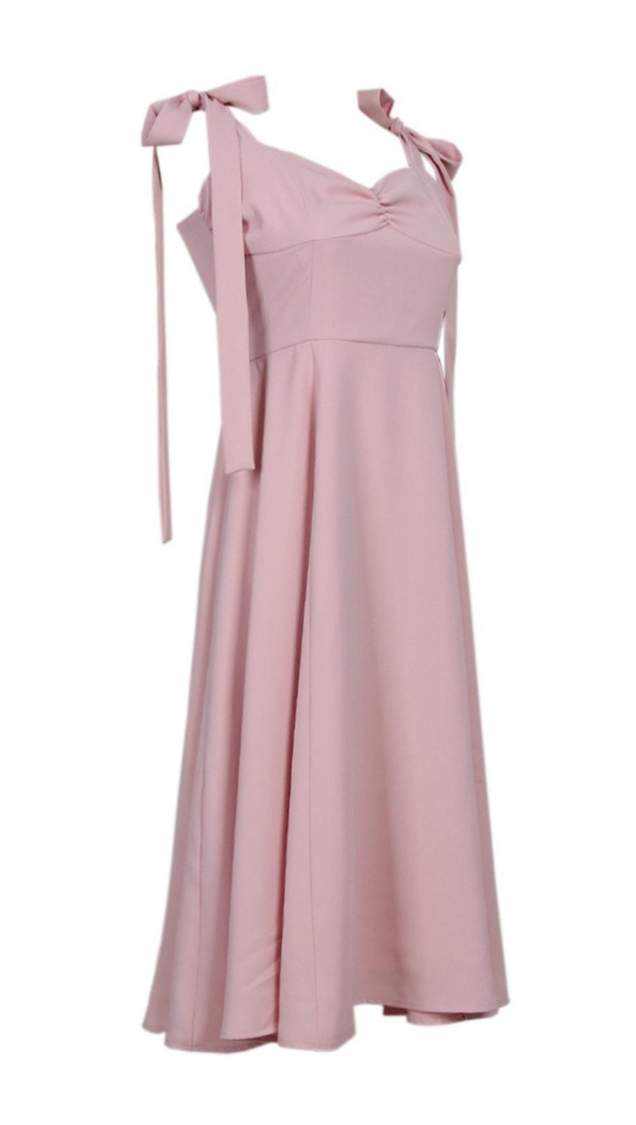 SPLIT MAXI DRESS IN BROWN