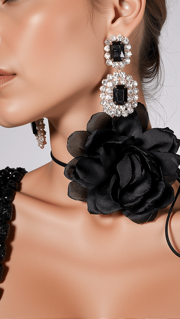 AIIZIE FABIANA RECTANGULAR GEMSTONE EARRINGS - product image