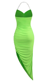 DIAMOND MAXI DRESS IN GREEN