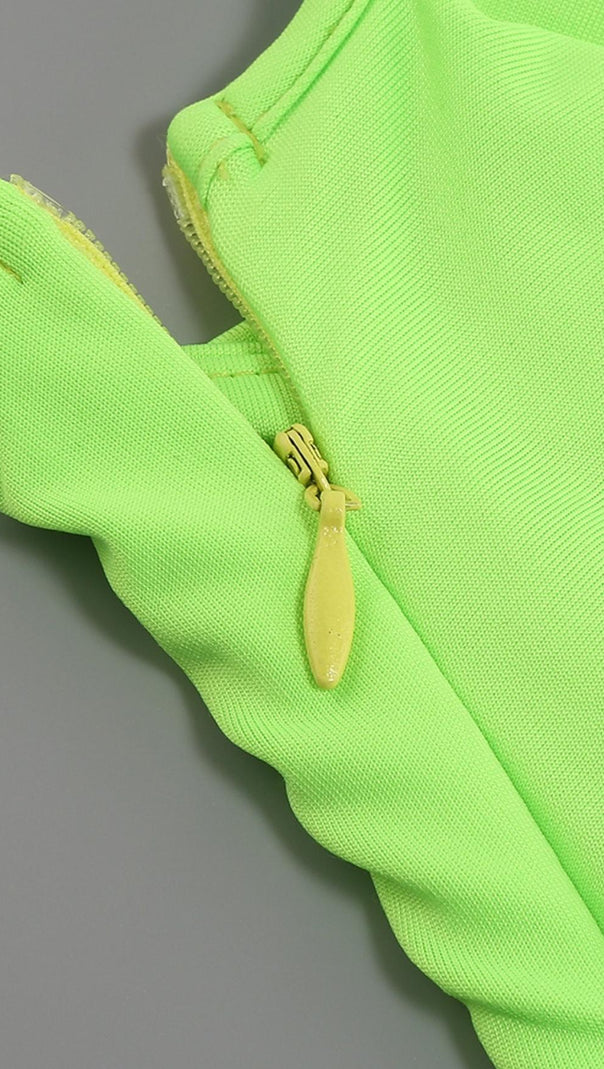 AIIZIE DIAMOND MAXI DRESS IN GREEN - product image
