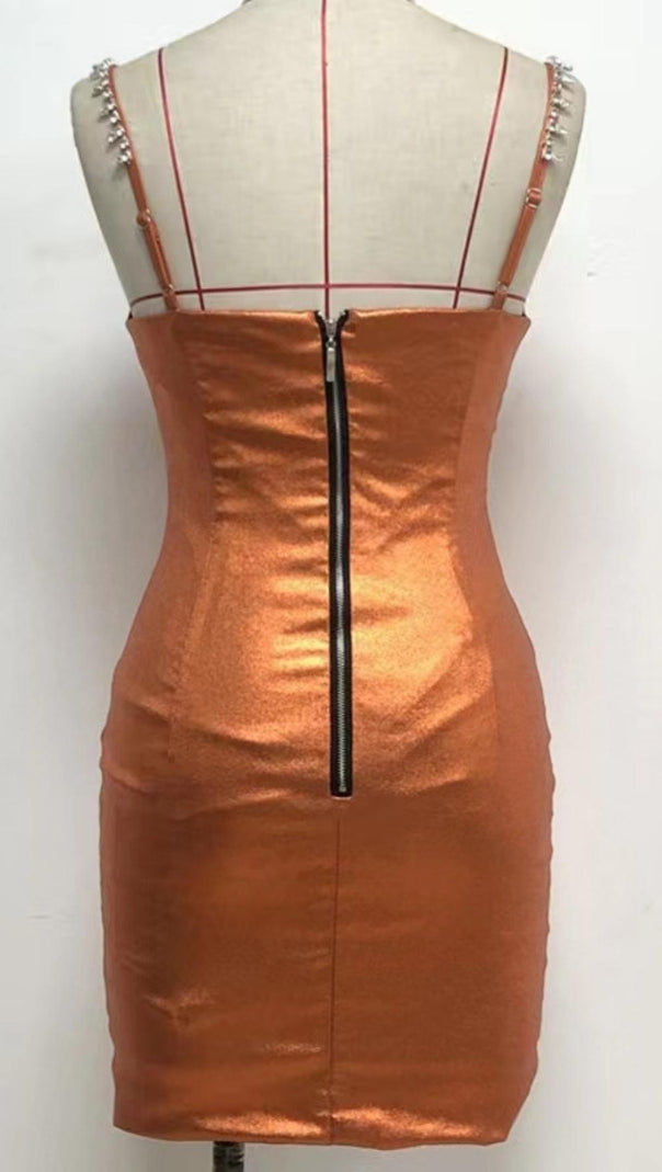 AIIZIE DIAMOND LASER MINI DRESS - product image