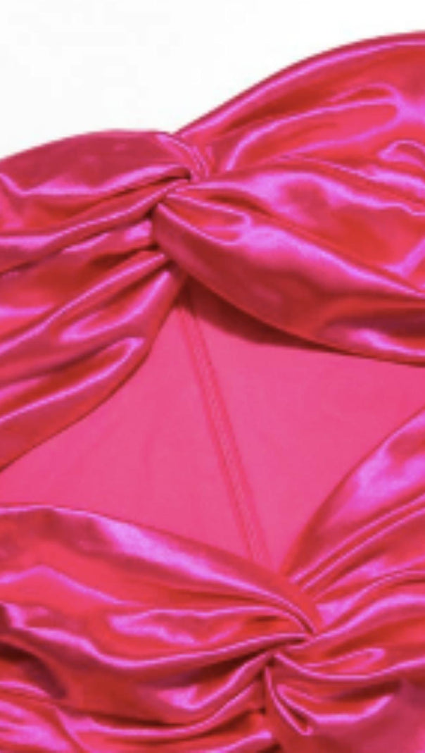 AIIZIE STRAPLESS MINI DRESS IN PINK - product image