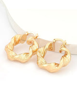 Maia Chunky Twist Hoop Earrings