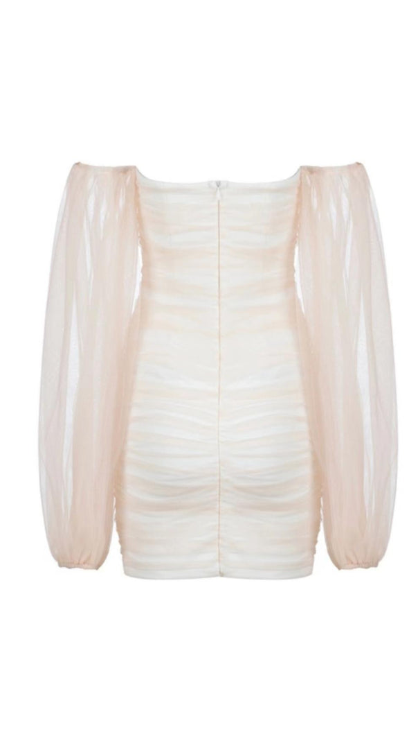 AIIZIE LONG SLEEVE MINI DRESS IN PINK - product image