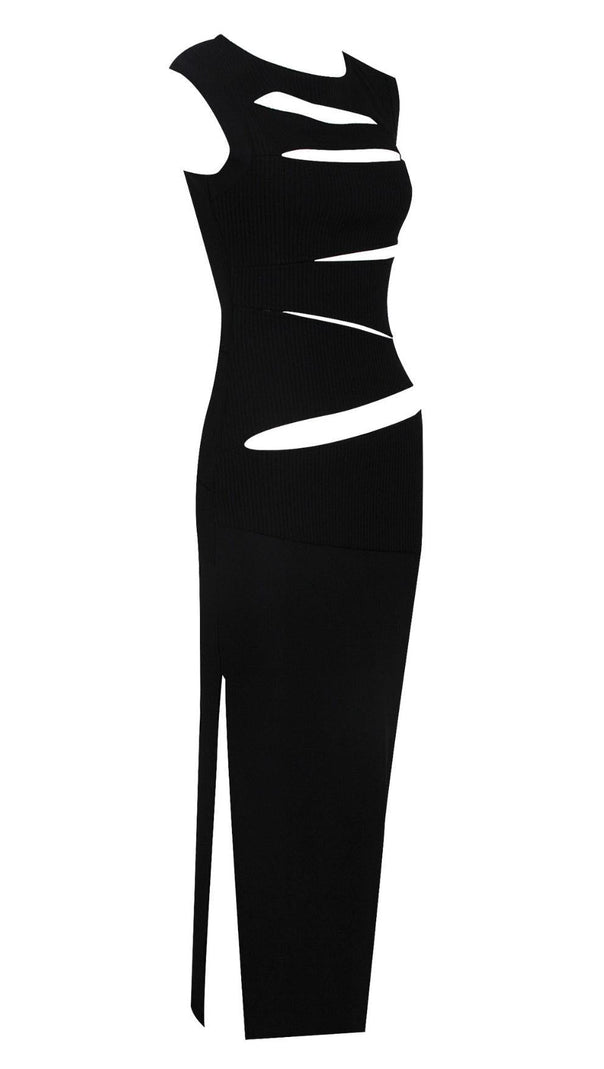 AIIZIE CUTOUT MAXI DRESS IN BLACK - product image
