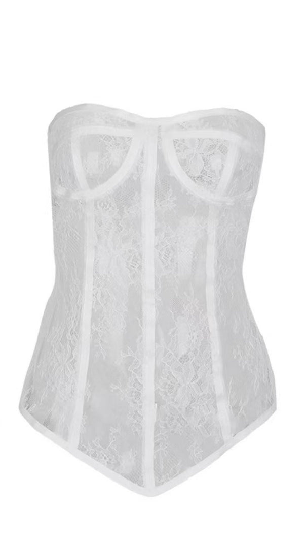 AIIZIE LACE TOPS IN WHITE - product image
