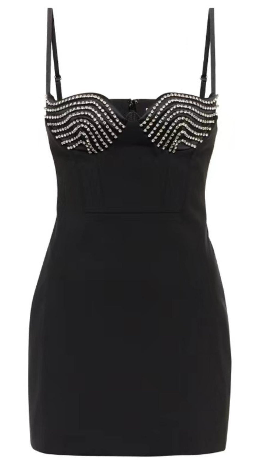 STRAPPY MINI DRESS IN BLACK