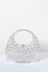 Onyx Diamond Glass Handbag