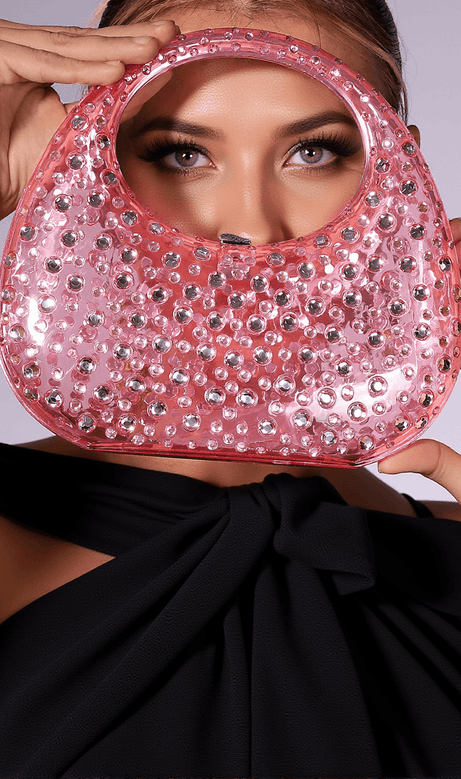 Obsidian Diamond Glass Handbag