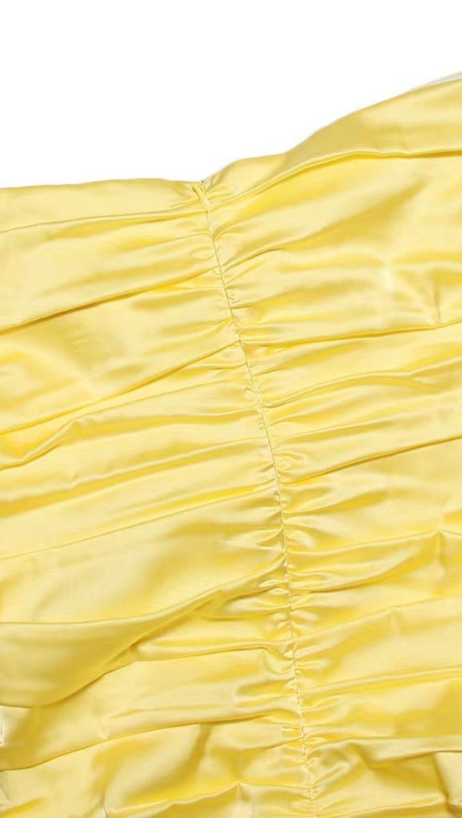 STRAPLESS MINI DRESS IN YELLOW