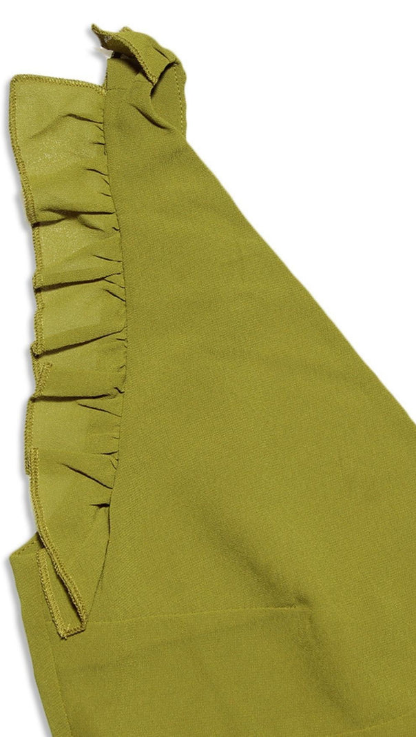 AIIZIE SPLIT MAXI DRESS IN GREEN - product image