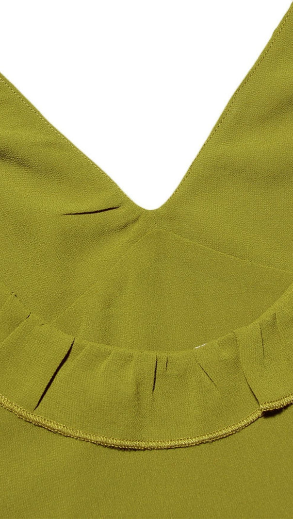 AIIZIE SPLIT MAXI DRESS IN GREEN - product image