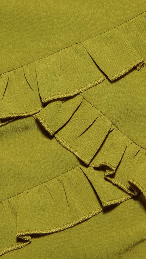 AIIZIE SPLIT MAXI DRESS IN GREEN - product image