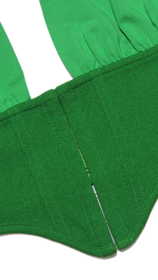 AIIZIE HALTER TOPS IN GREEN - product image