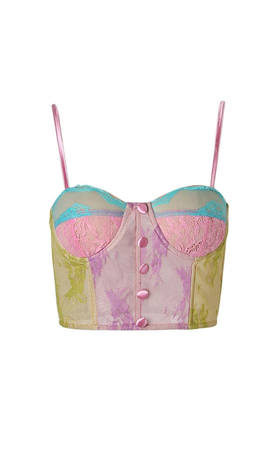 TOP A SPINA DI PESCE COLOR BUMP