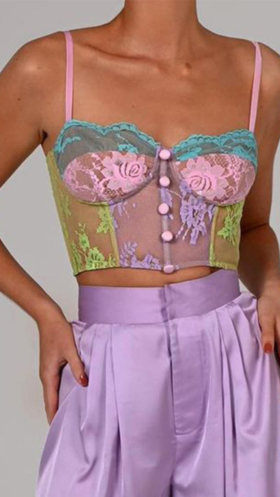 FISHBONE TOPS IN  BUMP COLOR