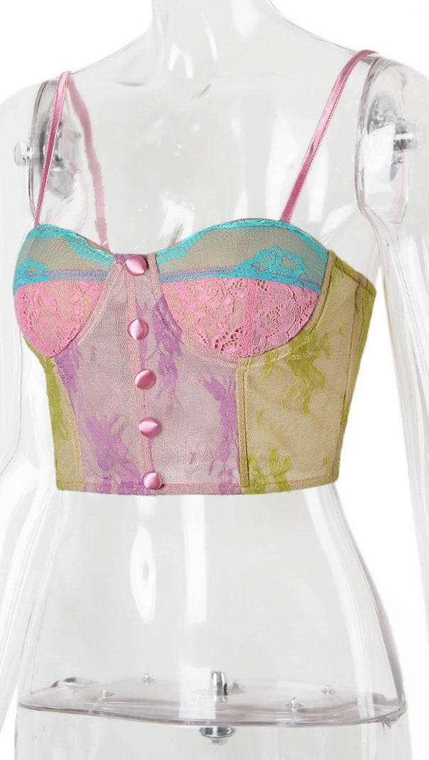 AIIZIE FISHBONE TOPS IN BUMP COLOR - product image