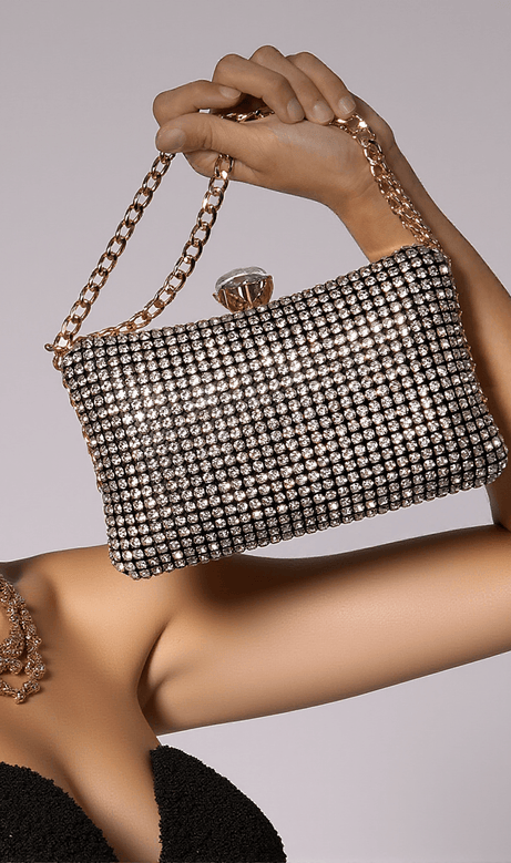 Camille Clutches mit Diamantkette