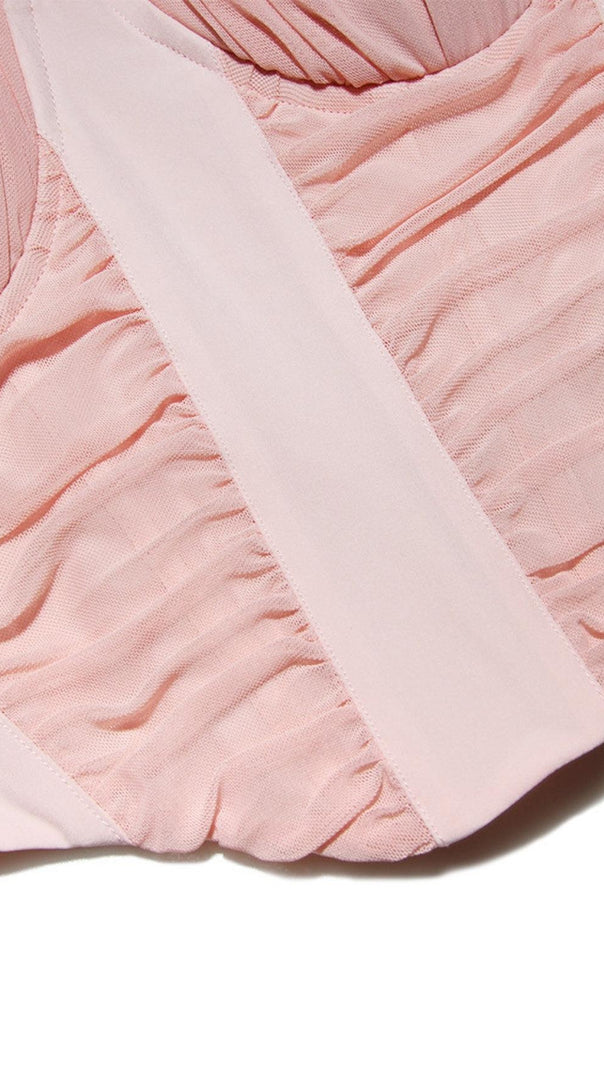 AIIZIE FISHBONE TOPS IN PINK - product image
