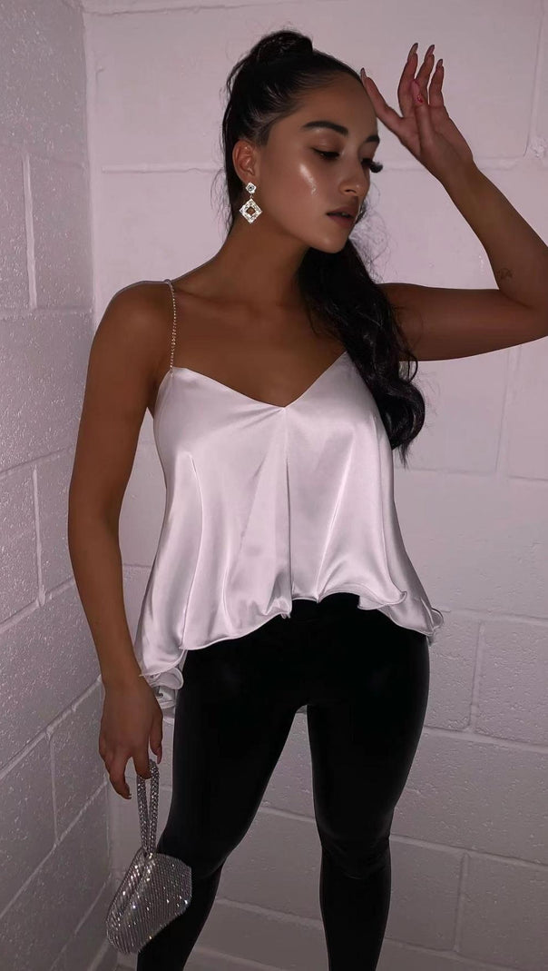 AIIZIE DIAMOND TOPS IN WHITE - product image