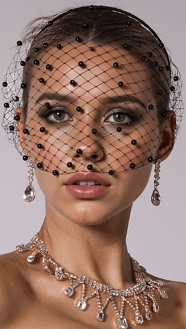 AIIZIE FIONA BEAD MESH HAIRBAND - product image