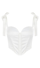 FISHBONE TOPS IN WHITE