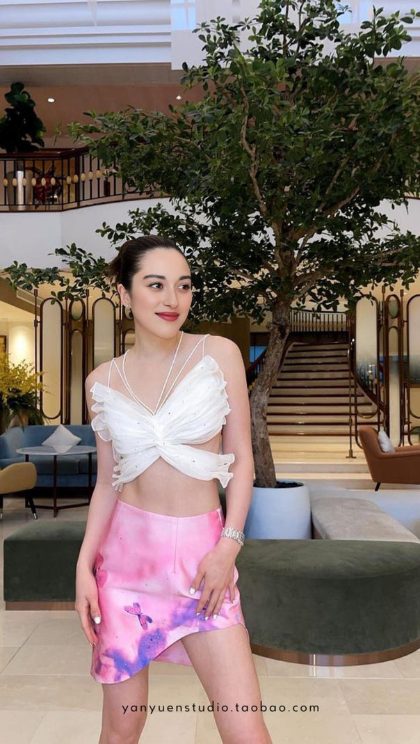 AIIZIE BUTTERFLY TOPS IN WHITE - product image