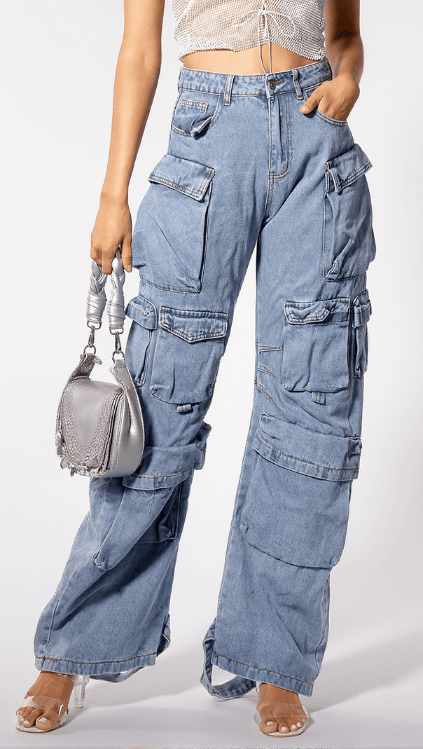 AIIZIE NAUSICAA PATCHWORK MULTI POCKET PANTS - product image