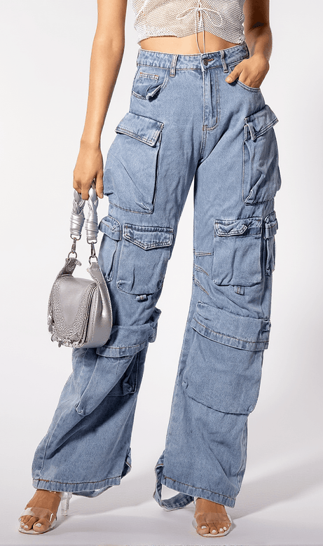 Pantaloni multitasche patchwork Nausicaa