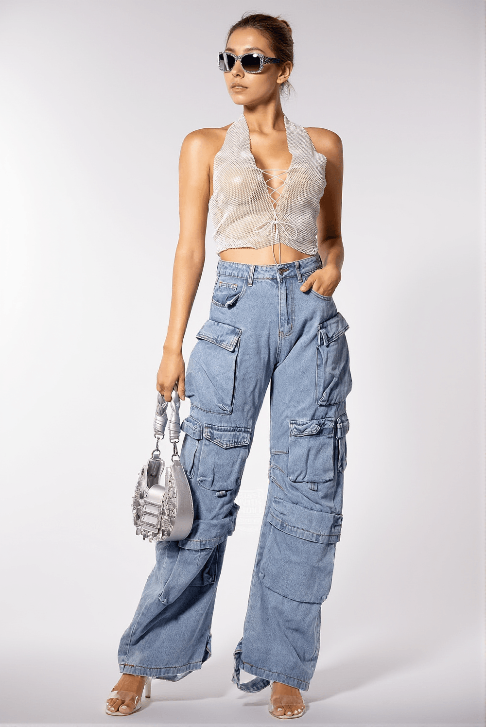 NAUSICAA PATCHWORK MULTI POCKET PANTS