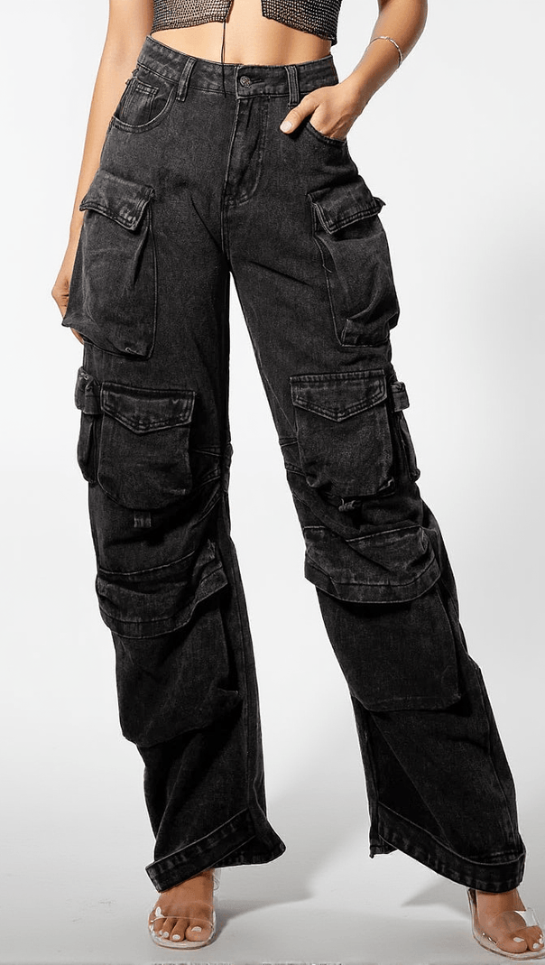AIIZIE NAUSICAA PATCHWORK MULTI POCKET PANTS - product image