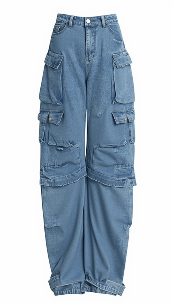 AIIZIE NAUSICAA PATCHWORK MULTI POCKET PANTS - product image