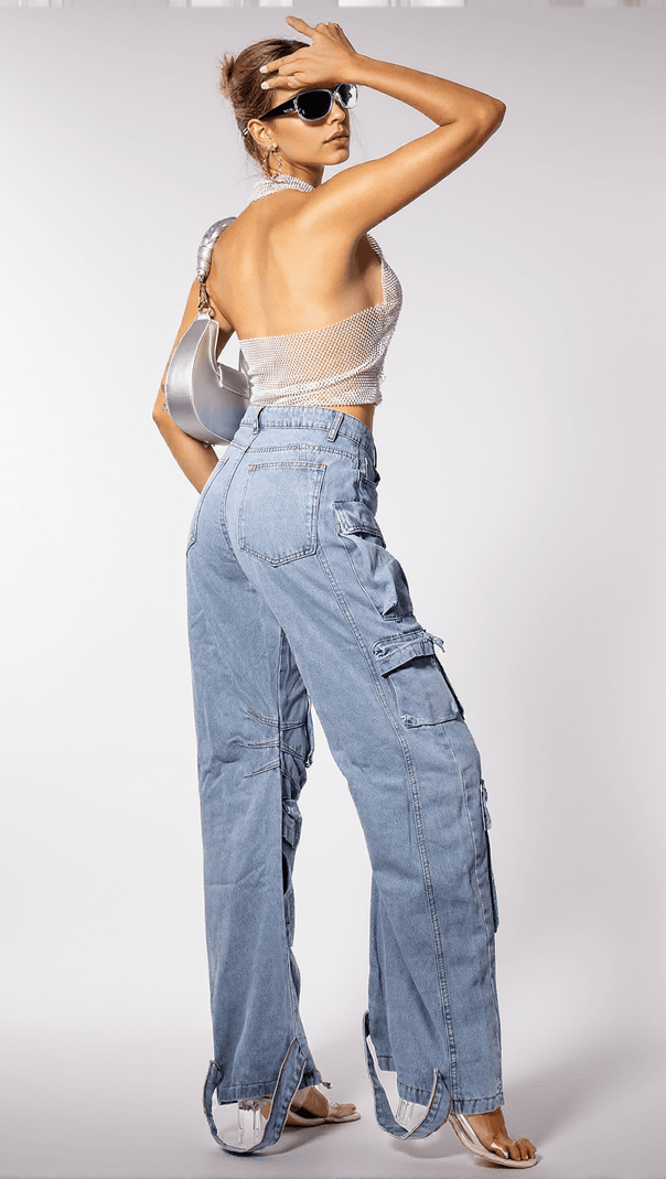 AIIZIE NAUSICAA PATCHWORK MULTI POCKET PANTS - product image