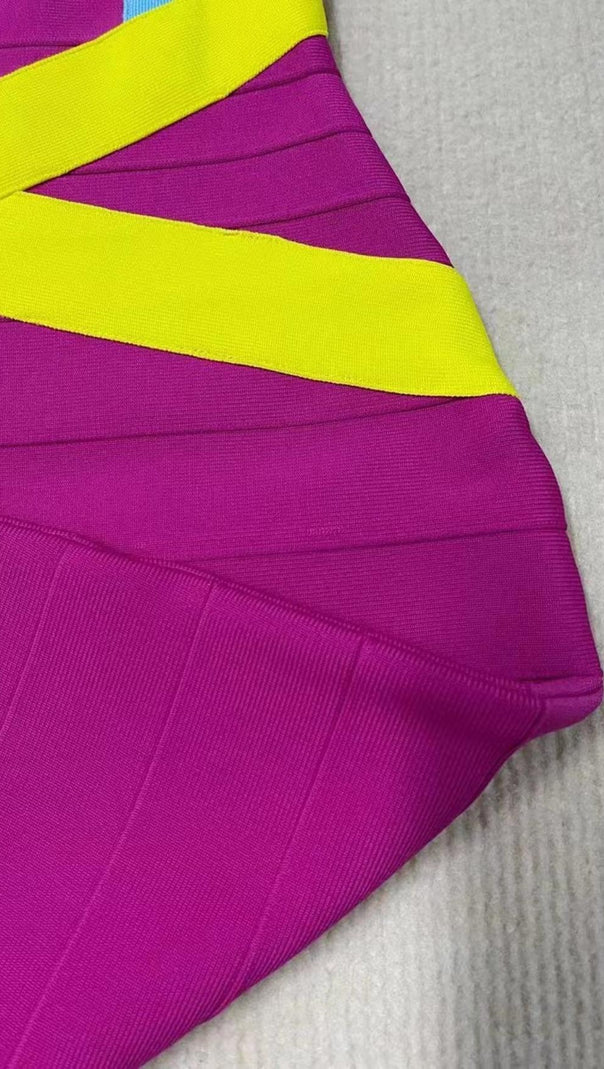 AIIZIE BANDAGE MIDI DRESS IN PINK - product image