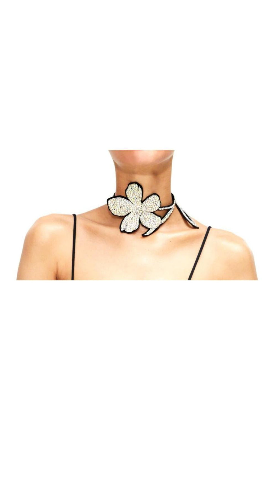 BLUMEN-DIAMANT-HALSKETTE