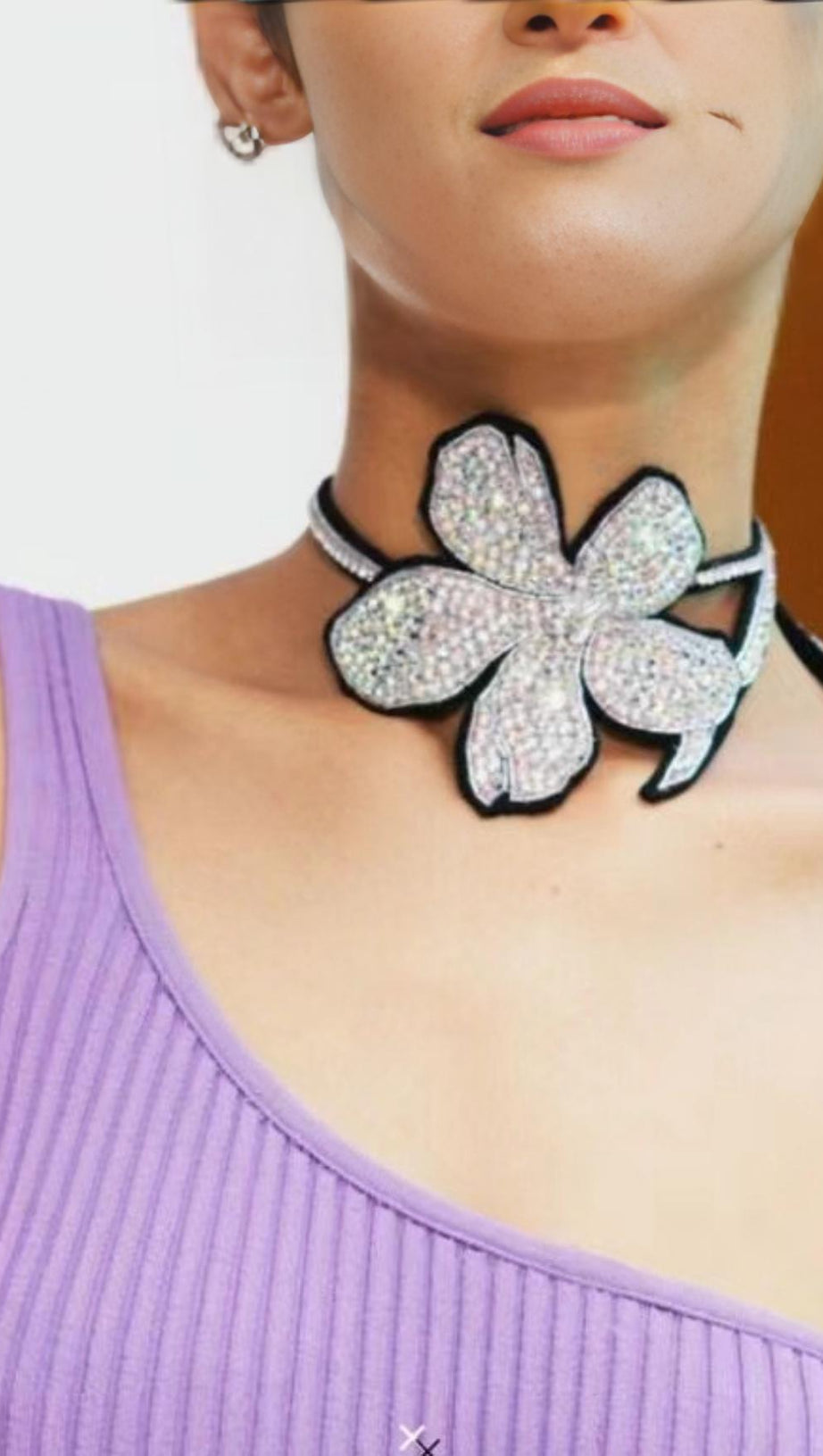 BLUMEN-DIAMANT-HALSKETTE